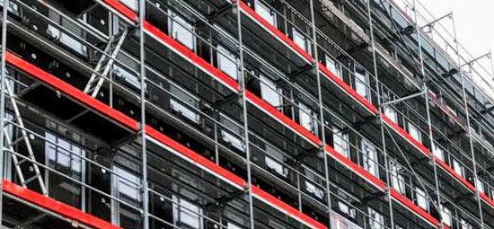 Váci út 47 - építési állvány